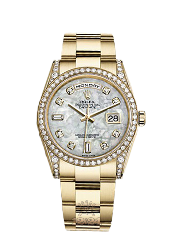 Rolex Day-Date Watch 118388-0119 36 mm Yellow gold Case White Dial