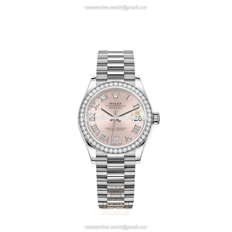 Rolex Datejust Watch 278289rbr-0018 31 mm White gold Case Pink Dial