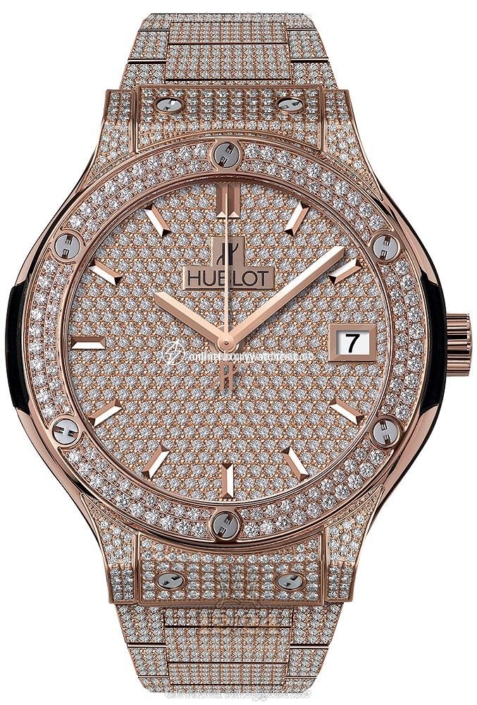 Hublot Classic Fusion Watch 565.OX.9010.OX.3704 38 mm Pink gold Case