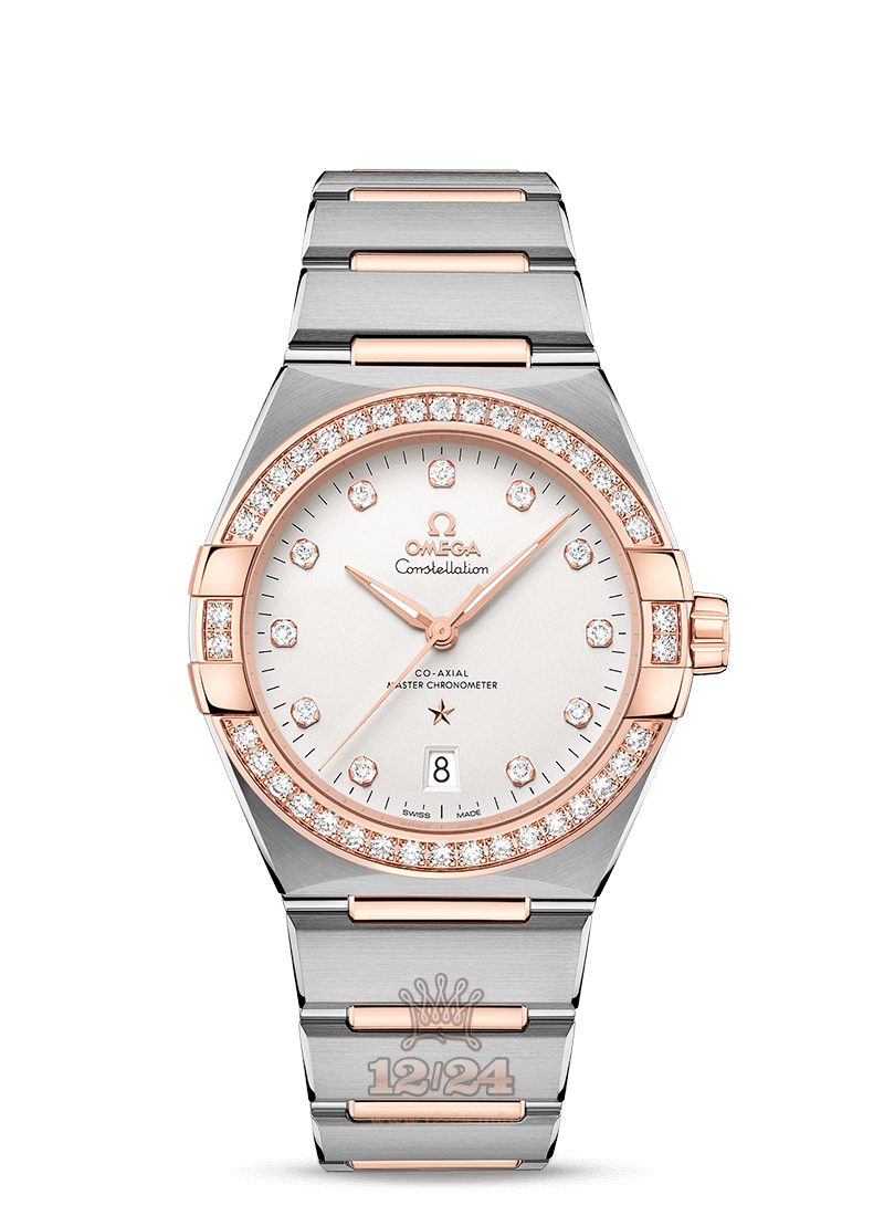 Omega Constellation Watch 131.25.39.20.52.001 39 mm Stainless steel Pink gold Case White Dial