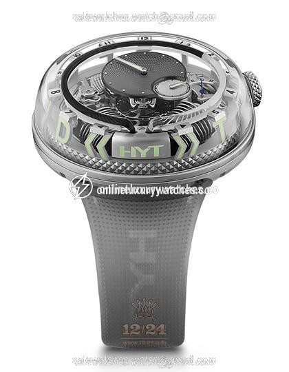 HYT H20 Watch 251-AD-464-NF-RU 51 mm Stainless steel Case Black Silver Dial