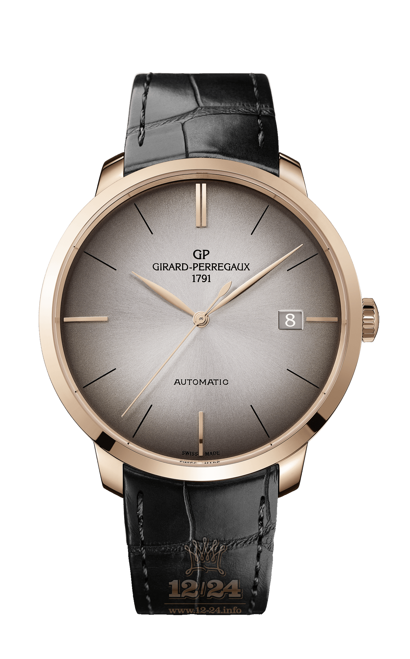 Girard Perregaux 1966 Watch 49551-52-231-BB60 44 mm Pink gold Case Brown (chocolate) Dial