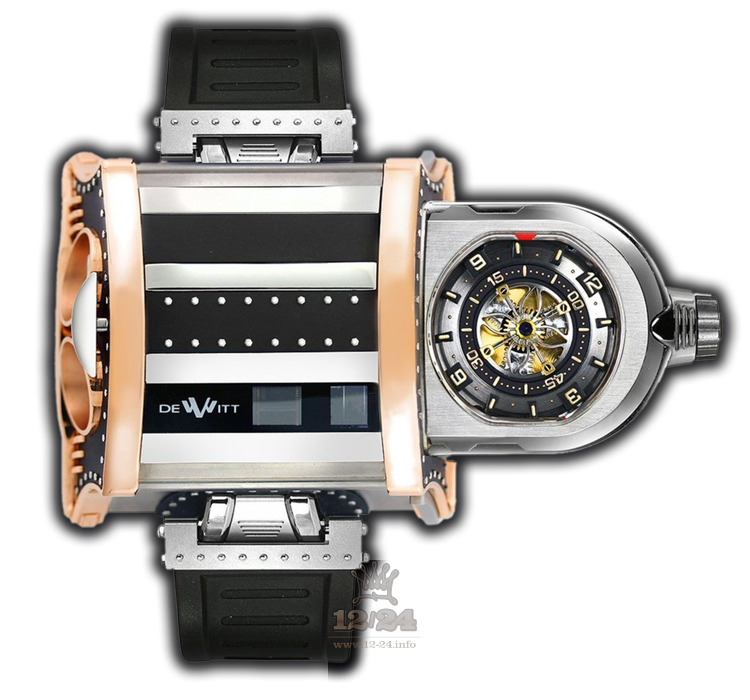 Dewitt Concept Watch WX-1 49 mm Pink gold Titanium Aluminum Case Black Dial