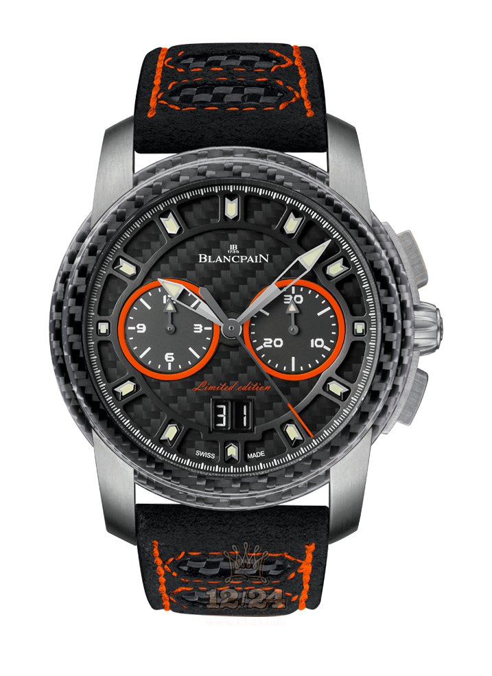 Blancpain L-Evolution Watch R85F-1203-52B 44 mm Titanium Case Black Dial