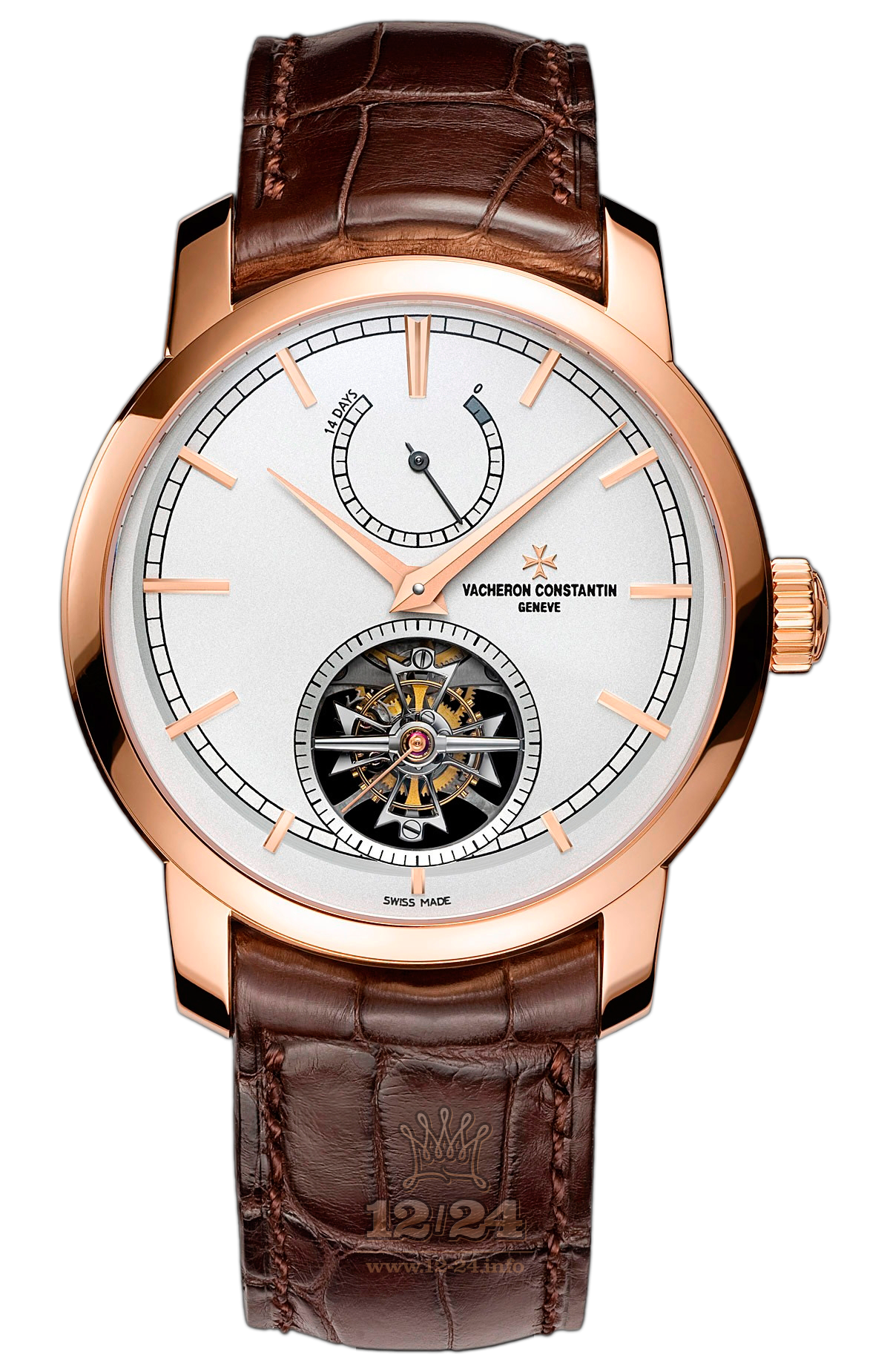 Vacheron Constantin Traditionnelle Watch 89000/000R-9655 42 mm Pink gold Case Silver Dial