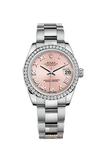 Rolex Datejust Watch 178384-0024 31 mm Steel / White gold Case Pink Dial