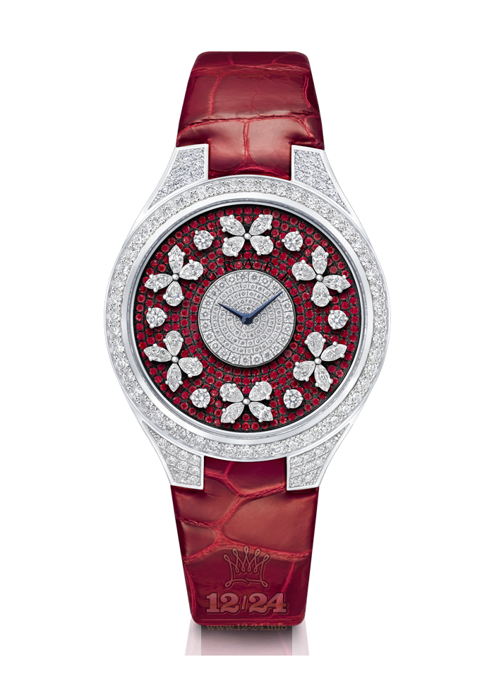 Graff Disco Butterfly Watch FBF38WGDR White gold Case Silver Red Dial
