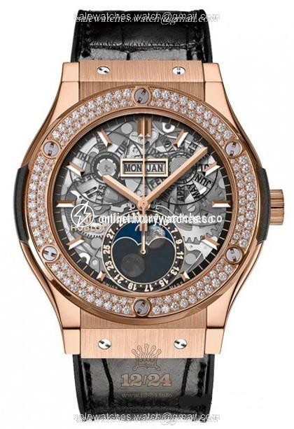 Hublot Classic Fusion Watch 517.OX.0180.RX.1104 45 mm Pink gold Case