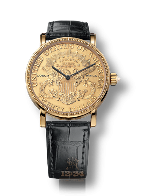 Corum Coin Watch C293/00831 36 mm Yellow gold Case Golden Dial