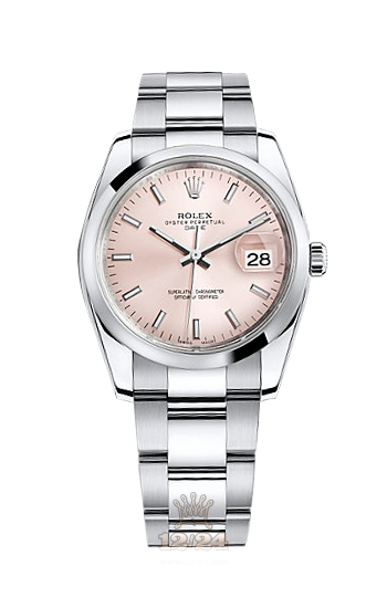 Rolex Datejust Watch 115200-0005 34 mm Stainless steel Case Pink Dial