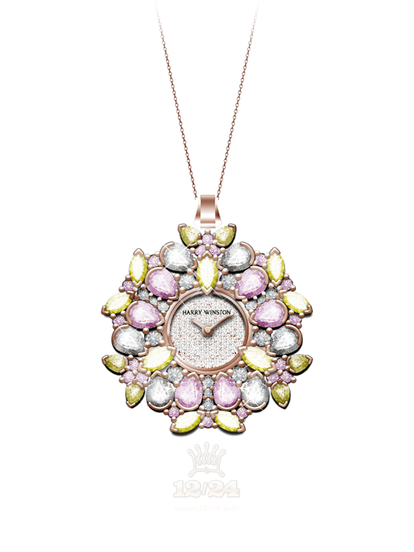 Harry Winston High Jewelry Timepieces Watch HJTQHM30RR001 30 mm Pink gold Case Silver Dial