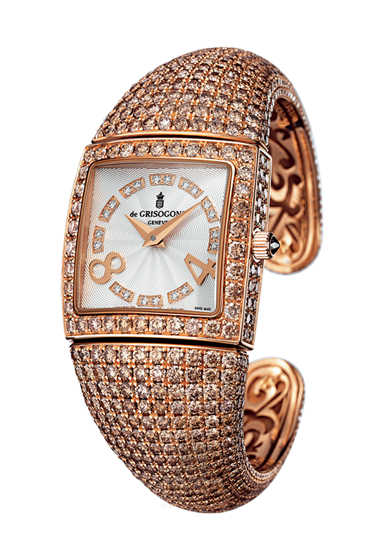 de Grisogono Piccolina Watch P-S17/B Pink gold Case Silver Dial