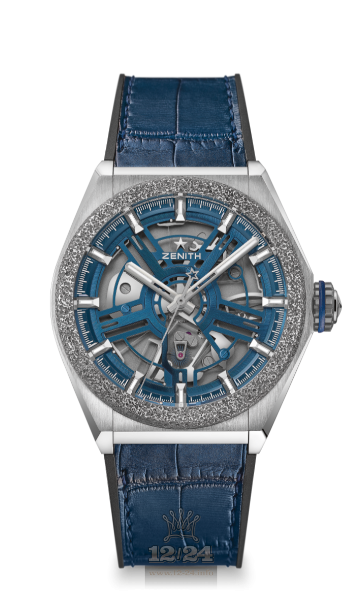 Zenith Defy Watch 95.9001.9100/78.R584 44 mm Titanium Case Gray Dark blue Dial