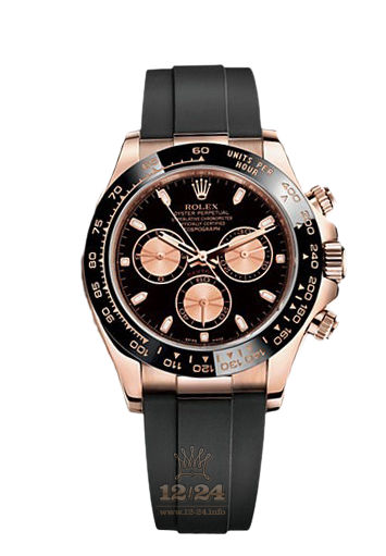 Rolex Cosmograph Daytona Watch 116515ln-0012 40 mm Pink gold Case Black Golden Dial