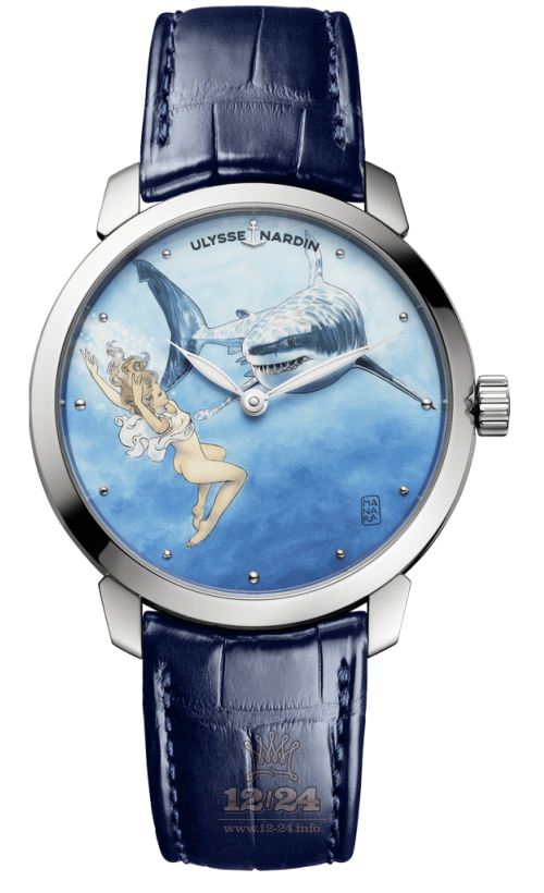 Ulysse Nardin Classic Watch 3203-136LE-2/MANARA.04 40 mm Stainless steel Case Painted Dial