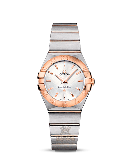Omega Constellation Watch 123.20.27.60.02.001 27 mm Steel / Pink gold Case Silver Dial