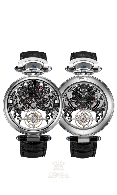 Bovet Fleurier Grandes Complications Watch AIFSQ026 45 mm White gold Case Black Silver Dial