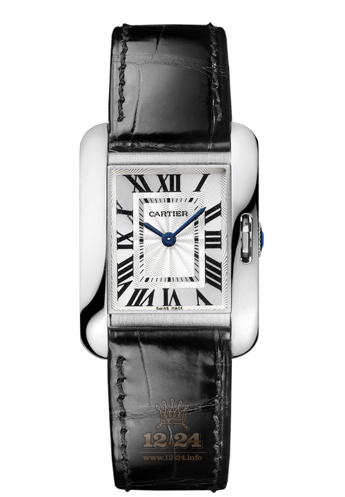 Cartier Tank Watch W5310029 30 mm White gold Case Silver Dial