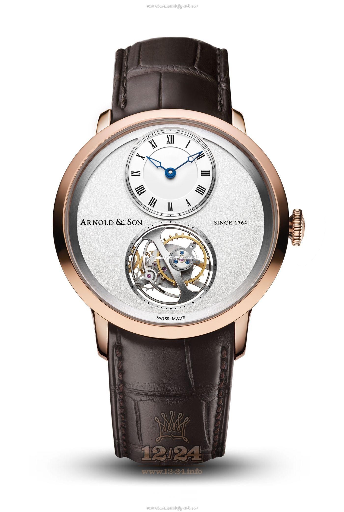Arnold Son Instrument Collection Watch 1UTAR.S02A.C120A Red gold Case Silver Dial