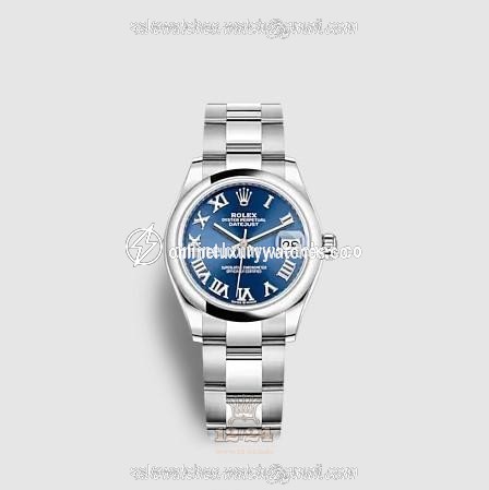 Rolex Datejust Watch 278240-0017 31 mm Stainless steel White gold Case Dark blue Dial