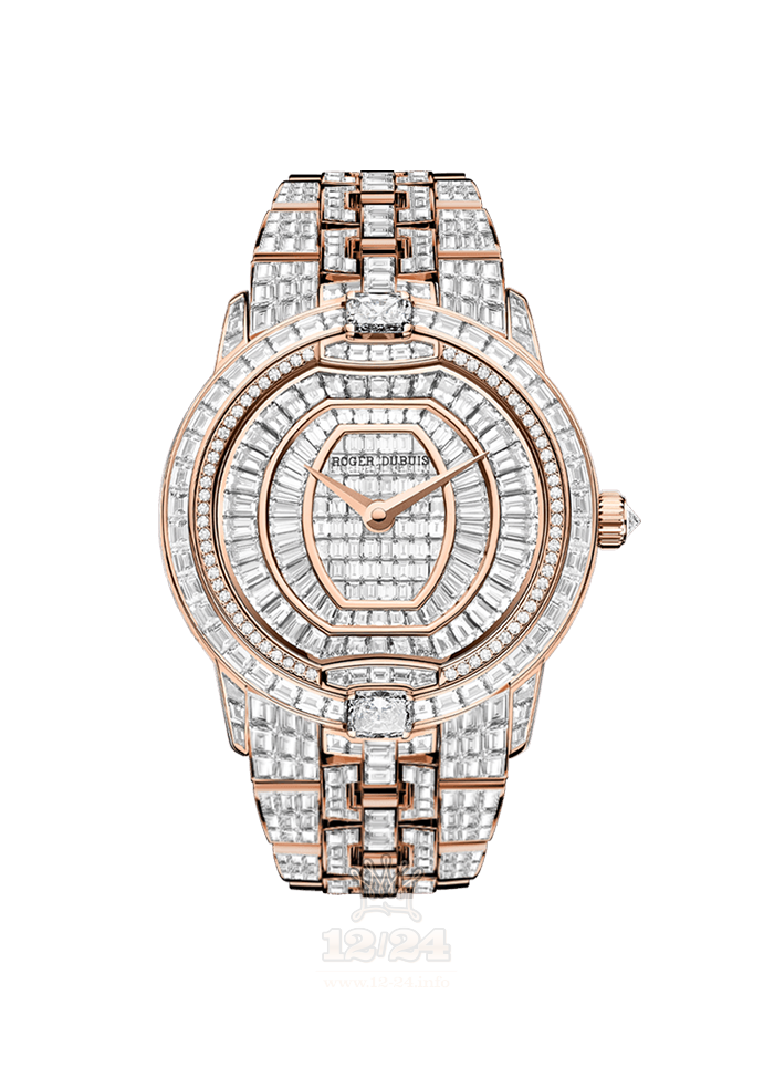 Roger Dubuis Velvet Watch RDDBVE0032 36 mm Pink gold Case Golden Dial