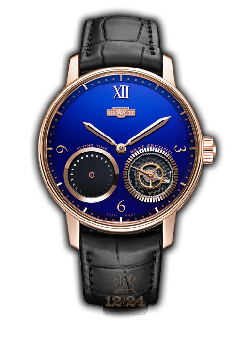 Dewitt Academia Watch AC.OUT.003 42 mm Pink gold Case Dark blue Dial