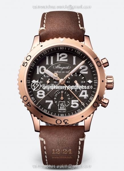 Breguet Type XX / Type XXI Watch 3817BR/Z2/3ZU 42 mm Pink gold Case