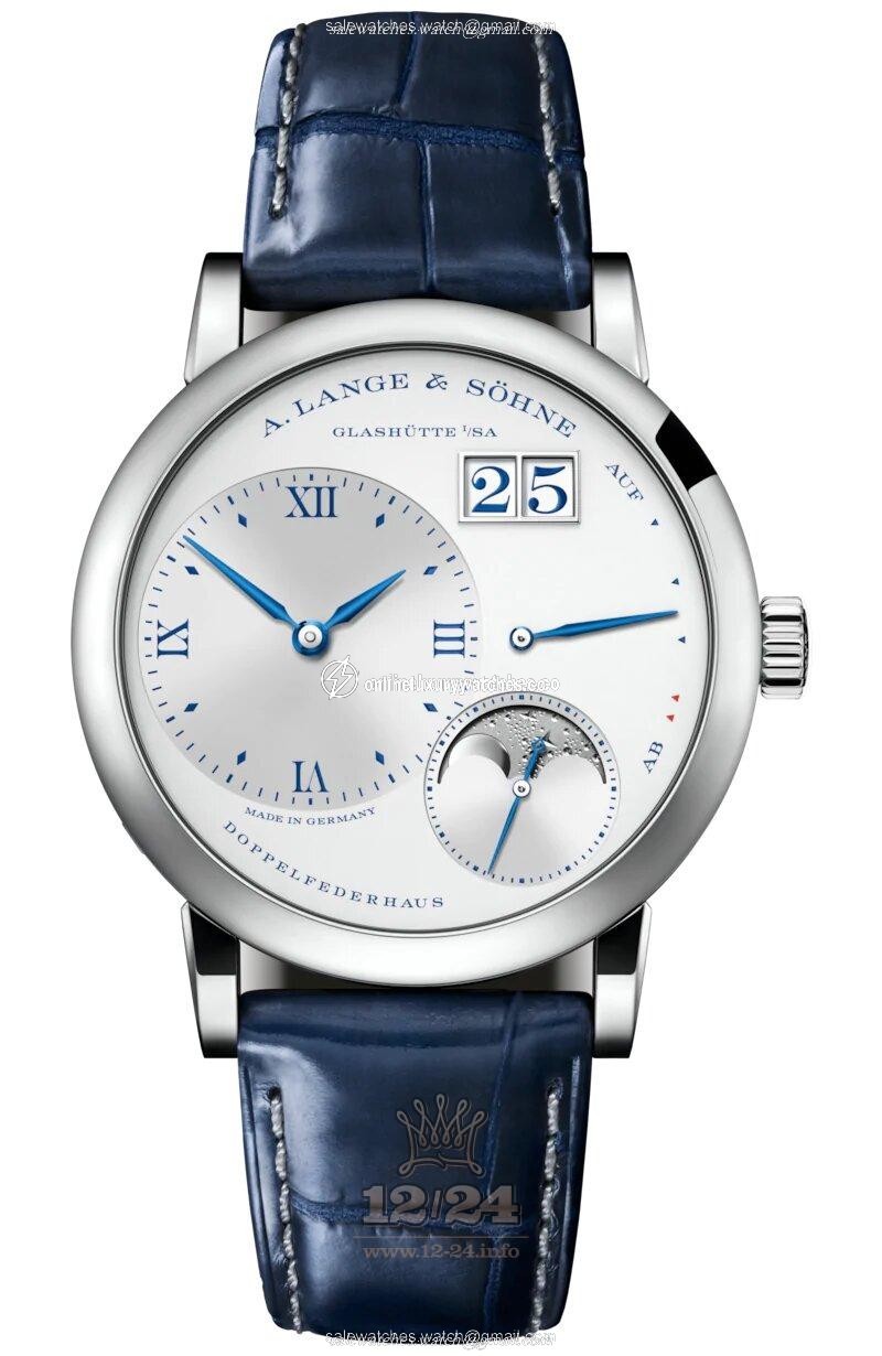A.Lange & Sohne Lange 1 Watch 182.066 36 mm White gold Case Silver Dial