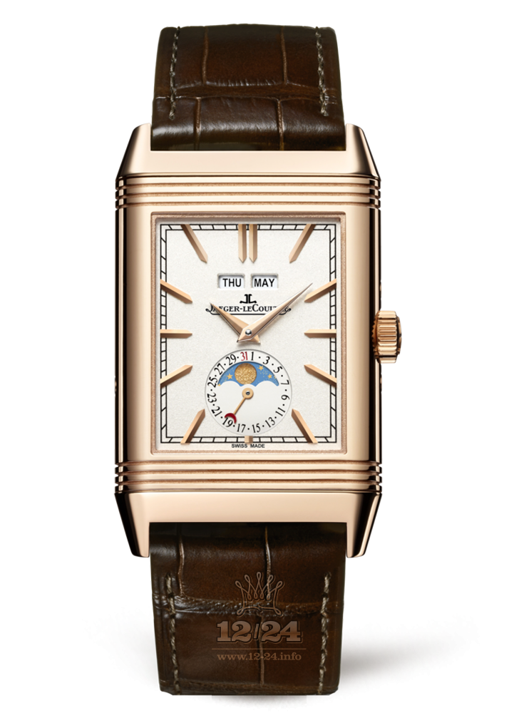 Jaeger-LeCoultre Reverso Watch 3912420 50 mm Pink gold Case Silver Dial
