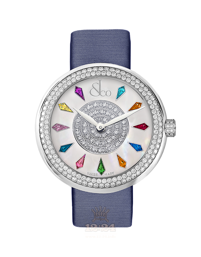 Jacob & Co Ladies Collection Watch 210.020.10.RT.KR.3NS 38 mm Stainless steel Case White Dial