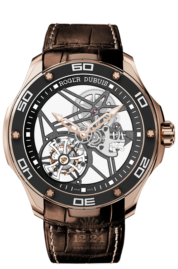 Roger Dubuis Pulsion Watch RDDBPU0001 44 mm Pink gold Case Black Gray Dial