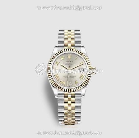Rolex Datejust Watch 278273-0004 31 mm Stainless steel Yellow gold Case Silver Dial