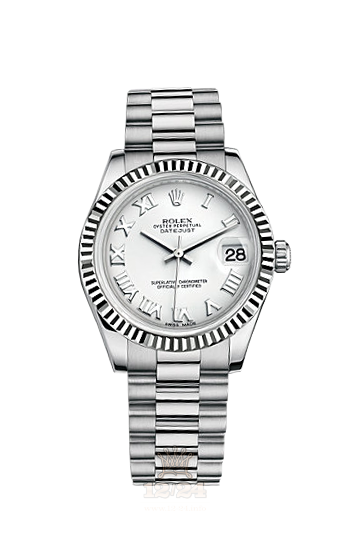 Rolex Datejust Watch 178279-0067 31 mm White gold Case White Dial