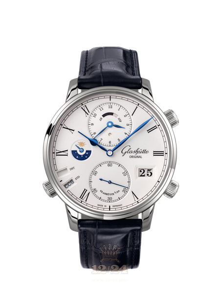 Glashutte Senator Watch 1-89-02-01-04-01 44 mm White gold Case White Dial