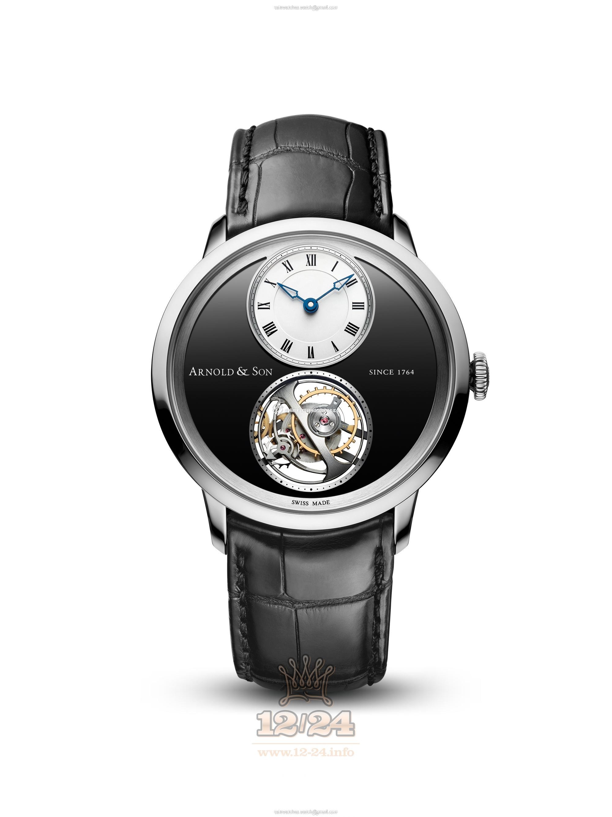 Arnold Son Instrument Collection Watch 1UTAG.L01A.C121G Palladium Case White Black Dial