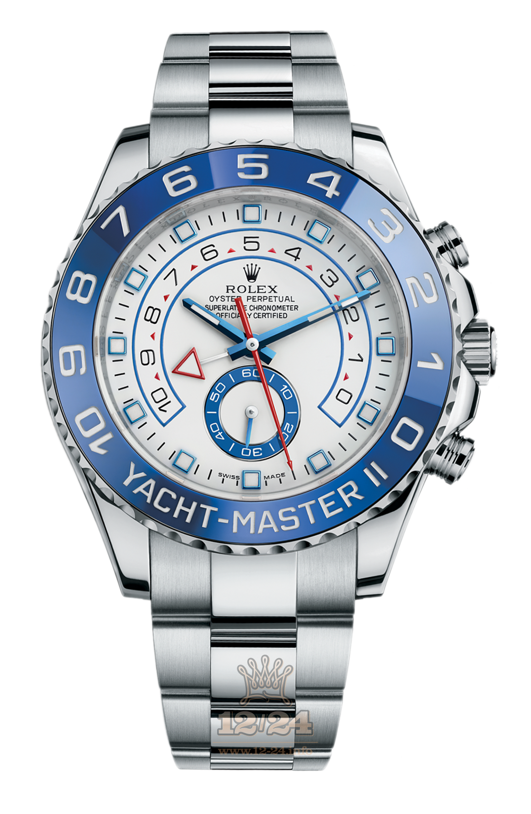 Rolex Yacht-Master II Watch 116680-0001 44 mm Stainless steel Case White Dial