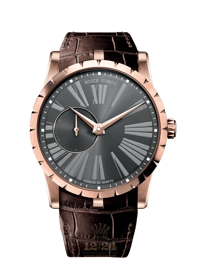 Roger Dubuis Excalibur Watch RDDBEX0352 42 mm Pink gold Case Gray Dial