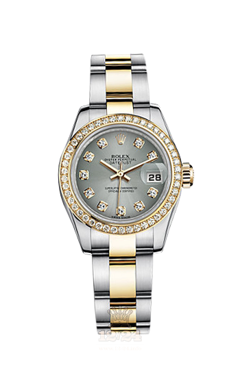 Rolex Lady-Datejust Watch 179383-0028 26 mm Steel / Yellow gold Case Gray Dial