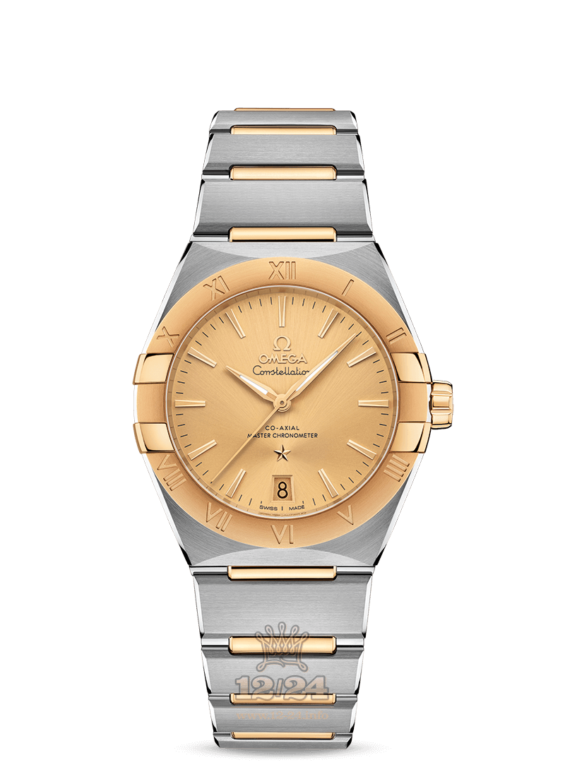 Omega Constellation Watch 131.20.36.20.08.001 36 mm Stainless steel Yellow gold Case Golden Dial
