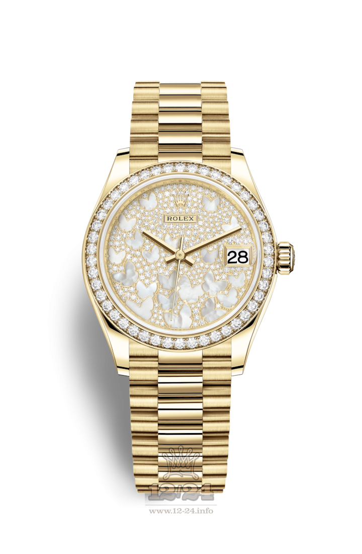 Rolex Datejust Watch 278288rbr-0011 31 mm Yellow gold Case Silver Golden Dial