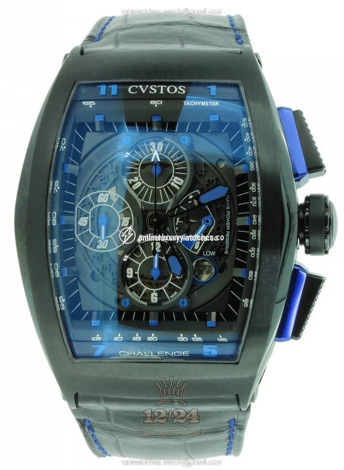Cvstos Challenge Watch CV7021CHGTGPAN0000GB001 Stainless steel PVD coating Case Black Dial