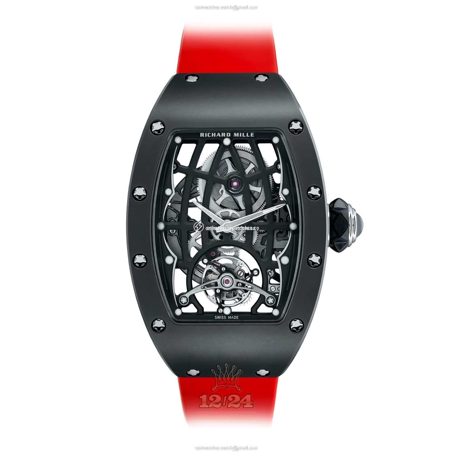 Richard Mille Men's Collection Watch RM 74-02 Automatic Winding Tourbillon 53 mm Stainless steel Ceramics Case