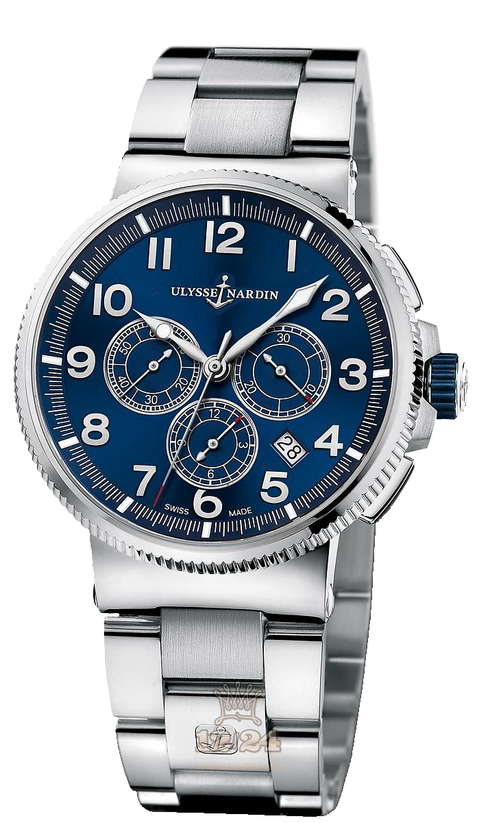 Ulysse Nardin Marine Watch 1503-150-7M/63 43 mm Stainless steel Titanium Case Blue Dial