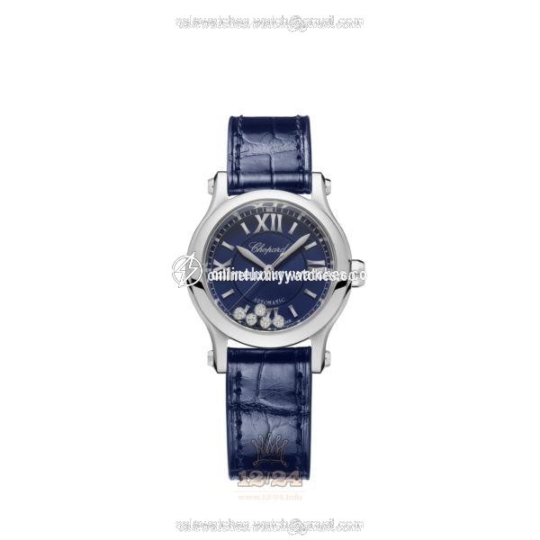 Chopard Happy Sport Watch 278573-3016 30 mm Stainless steel Case Dark blue Dial