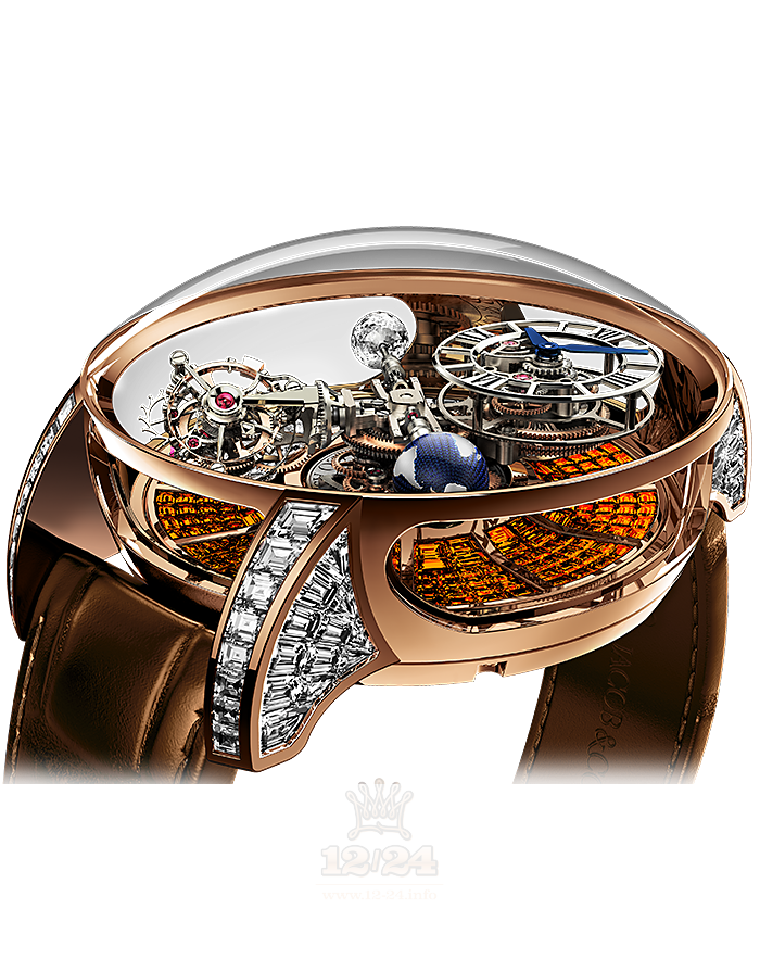 Jacob & Co Grand Complication Masterpieces Watch 750.800.40.BD.BO.1BD 50 mm Pink gold Case