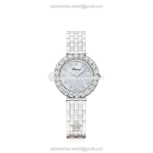 Chopard L Heure du Diamant Watch 10A378-1601 30 mm White gold Case White Dial