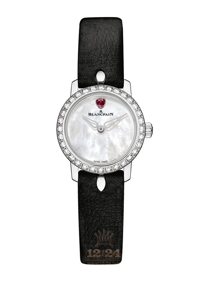 Blancpain Women Watch 0063D-1954-63A 22 mm White gold Case White Dial