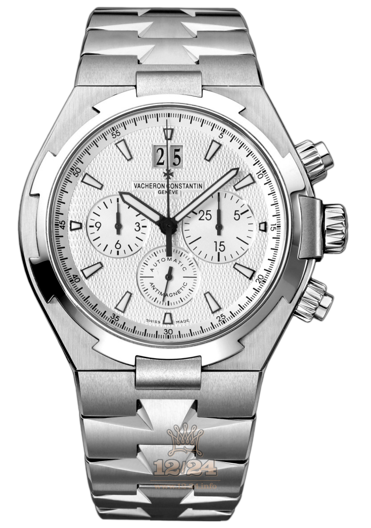 Vacheron Constantin Overseas Watch 49150/B01A-9095 42 mm Stainless steel Case White Silver Dial