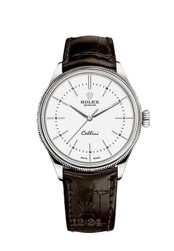 Rolex Cellini Watch 50509-0017 39 mm White gold Case White Dial