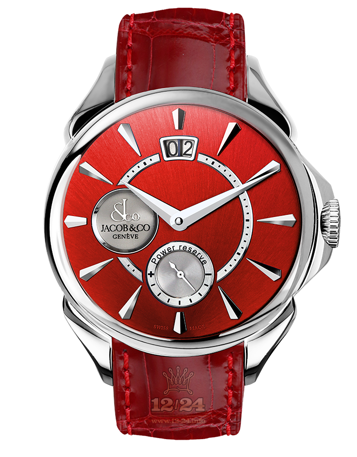 Jacob & Co Gents Collection Watch PC400.10.NH.ND.A 42 mm Stainless steel Case Red Dial